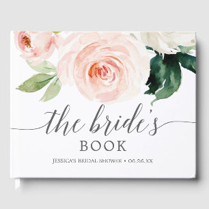Blushing Blooms Bridal Shower Guest Book
