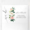 Blushing Blooms Wedding Tri-Fold Invitations RSVP