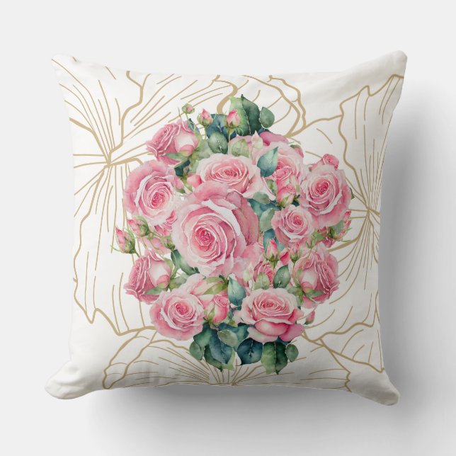Blushing Blossom Haven Cushion (Front)