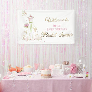 Blushing Bride in Bloom Bride to Be Banner