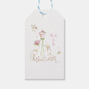 Blushing Bride in Bloom Bride to Be Gift Tags