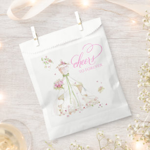 Blushing Bride in Bloom Cheers to Forever Favour Bags