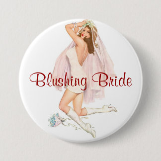 Blushing Bride Pin-Up 7.5 Cm Round Badge