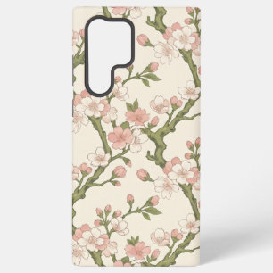 Blushing Cherry Blossom Branch Soft Pink Floral Samsung Galaxy Case