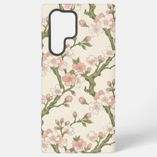 Blushing Cherry Blossom Branch | Soft Pink Floral  Samsung Galaxy Case