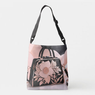 Blushing Creamy Cream AI art  Crossbody Bag