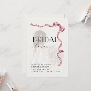 Blushing Elegance Bridal Shower Invitation