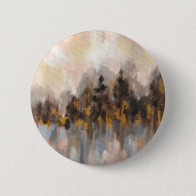 Blushing Forest I 6 Cm Round Badge (Front)