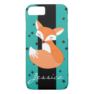 Blushing Fox with Custom Name Case-Mate iPhone Case