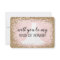 Blushing Glitter Bride Bridesmaid Proposal Card