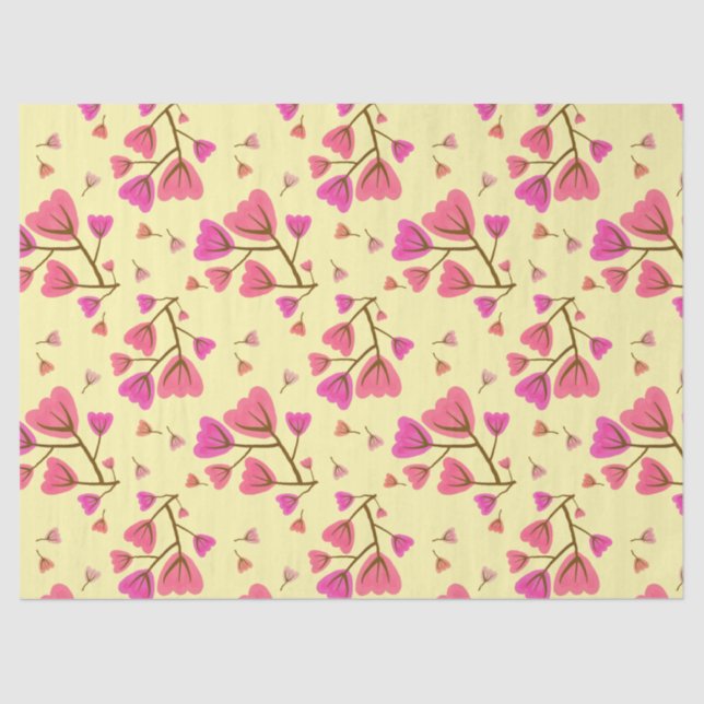 Blushing Petals Decorative Tissue Paper (Front)