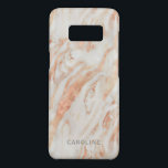 Blushing Rose Marble Pattern with Name Case-Mate Samsung Galaxy S8 Case<br><div class="desc">A beautiful rose pink marble pattern with custom name that you can personalise with your name or other text.</div>