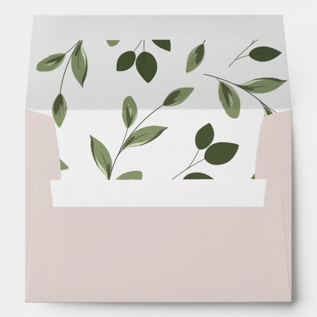 Blushing Sprigs Invitation Envelope (Back (Bottom))