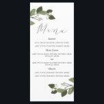 Blushing Sprigs Menu Card<br><div class="desc">Blushing Sprigs Menu Card. Customisable. Part of a collection</div>
