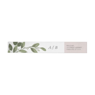 Blushing Sprigs Return Address Label