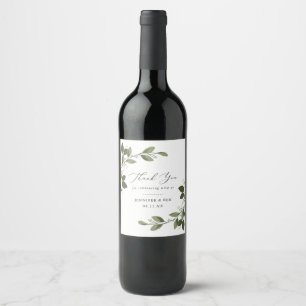 Blushing Sprigs Wine Label