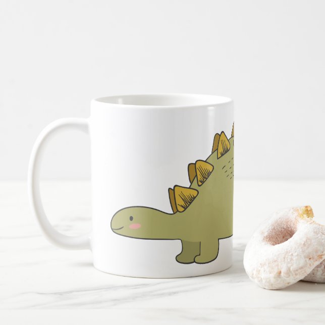Blushing Stegosaurus Mug (With Donut)