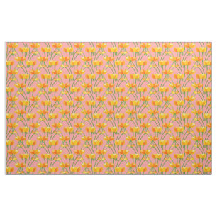 Blushing Tulips Fabric
