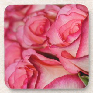 Blushing White Roses Coaster