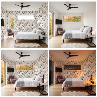 BlushMagnolia Haven Elegant Floral Wallpaper