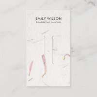 BLUSHPETAL HANDMADE PAPER  HAIR CLIP DISPLAY CARD