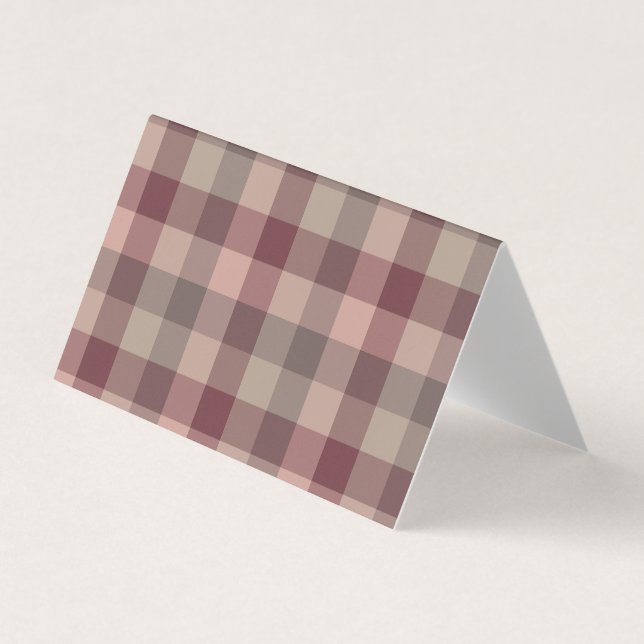 Blushwood plaid business card (Front)