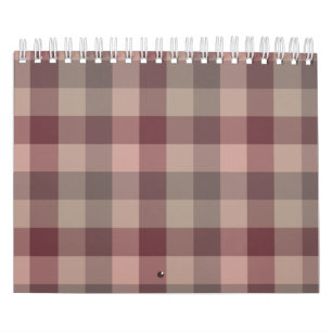 Blushwood plaid calendar