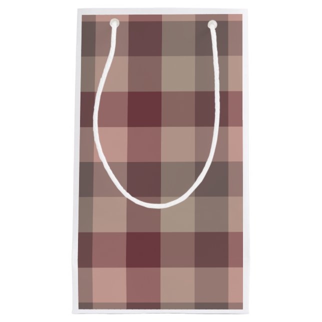 Blushwood plaid small gift bag (Front)
