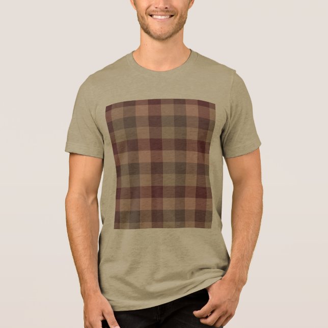 Blushwood plaid Tri-Blend shirt (Front)