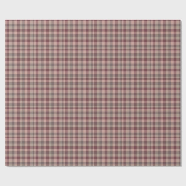 Blushwood plaid wrapping paper (Flat)