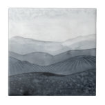 Blustering Grey Valley Tile<br><div class="desc">Blustering Valley I by Grace Popp. Greys and soft shapes come together to create valleys and small hills.</div>