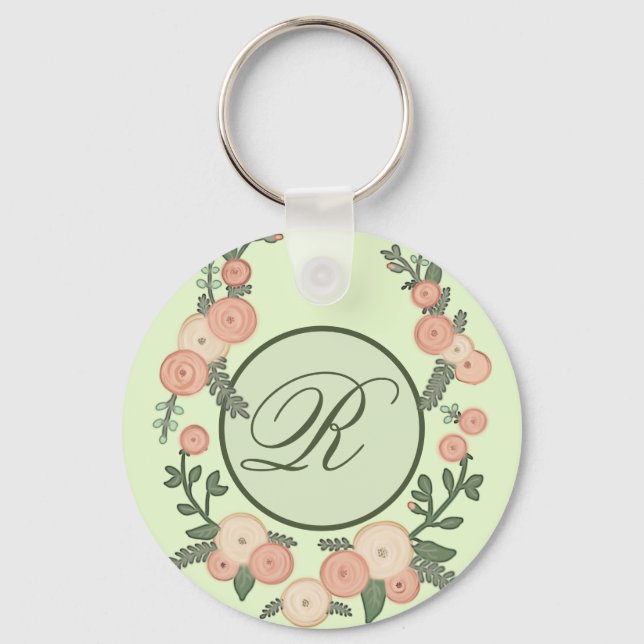 Blütenkranz personalisiert key ring (Front)