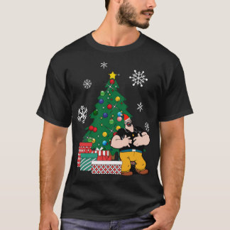 Bluto Around The Christmas Tree Popeye T-Shirt