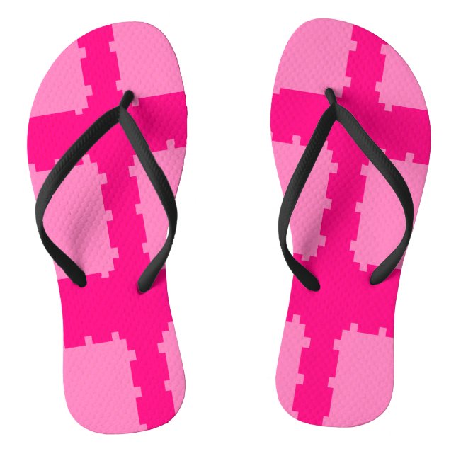 "Bluvio Pink on Pink"  Jandals (Footbed)