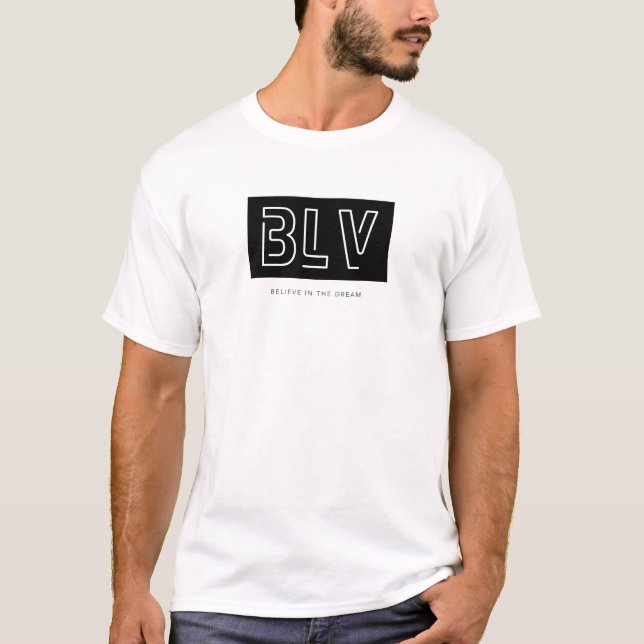 BLV White Logo Tee  (Front)