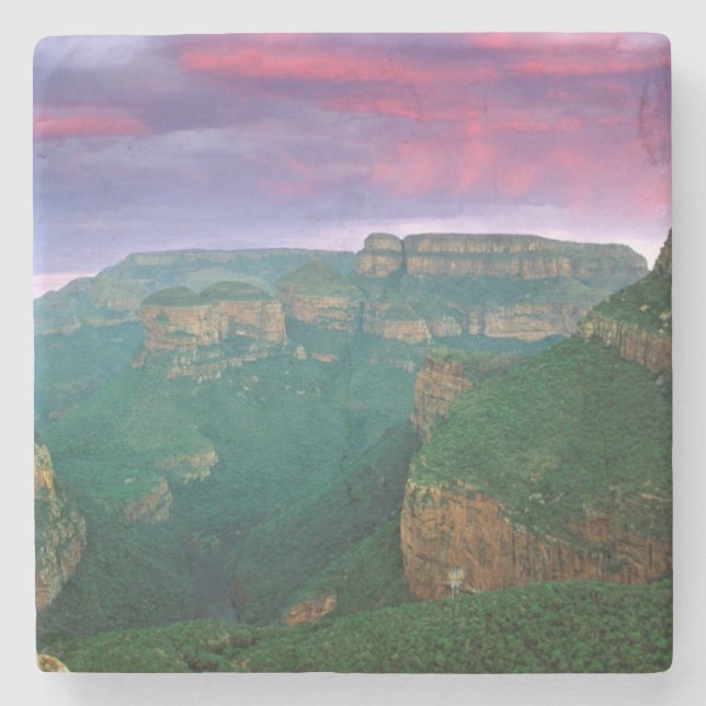 Blyde River Canyon At Sunset, South Africa Stone Coaster (Front)