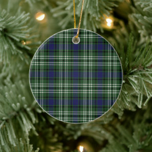 Blyth Tweeside District Plaid Ceramic Tree Decoration