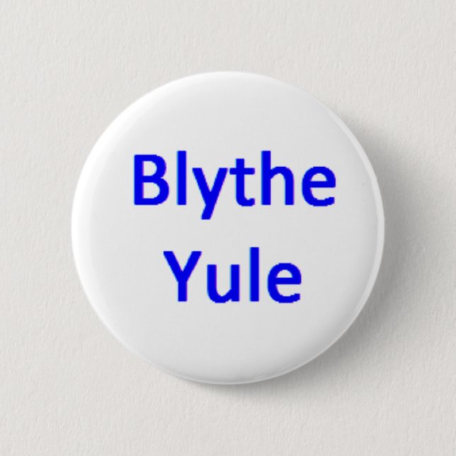 blythe yule coffee mug 6 cm round badge (Front)