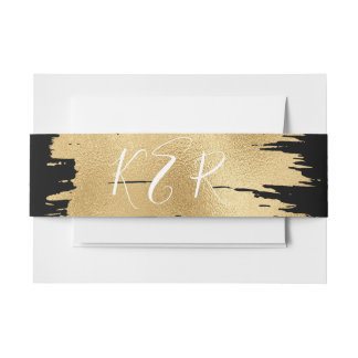 BM A Touch of Tallit Bar or Bat Mitzvah Invitation Belly Band