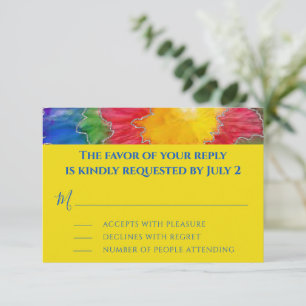 BM Bar Bat Mitzvah Enclosure RSVP Cards Colour Ink