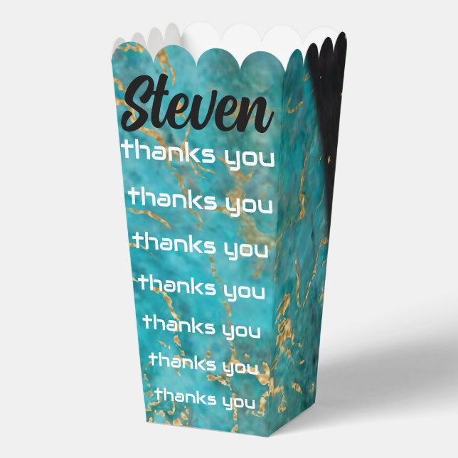 BM Bar Bat Mitzvah SPACE Favour Box (Front)