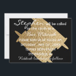 BM Bat Mitzvah Bar Mitzvah Gold Torah 5 x 7 Invitation<br><div class="desc">"Gold Torah" beautifully stated Bat Mitzvah or Bar Mitzvah, Invitations. With a touch of gold, this design hopes to fit many different needs. Background colours can be changed out. All design elements can be edited and/or transferred to other Zazzle products. Personalise by deleting text and replacing with your own. Choose...</div>