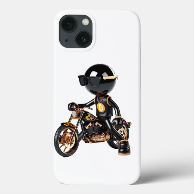  Bman on a Bike, Bitcoin, by Natasha Us   Case-Mate iPhone Case (Back)