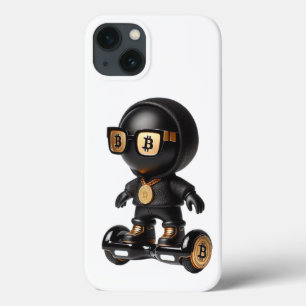  Bman on a Hoverboard, Bitcoin, by Natasha Us   iPhone 13 Case