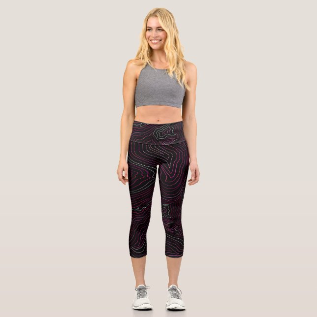 BModern Topographic Yoga Pants (Front)