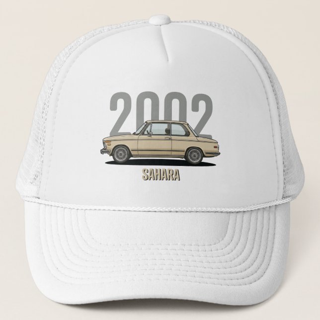 BMW 200 Sahara Classic Car Trucker Hat (Front)