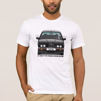 BMW E30 M3 30th Anniversary (Black Evo) Black Type T-Shirt