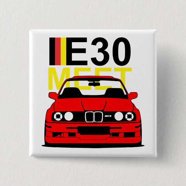 BMW E30 Meet Button Badge (Front)