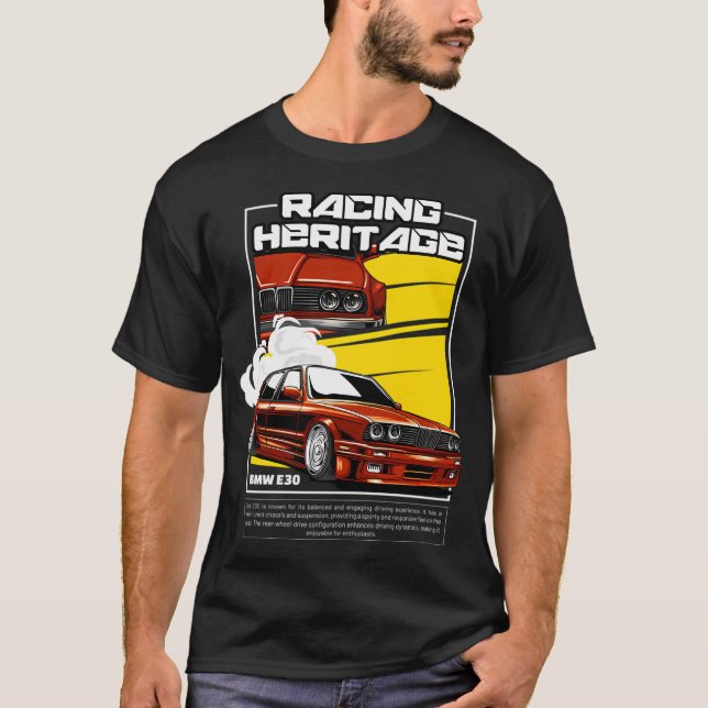 Bmw E30 Racing Heritage T-Shirt (Front)