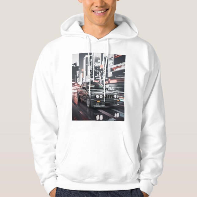 BMW E36: Iconic Sports Car T-shirt Hoodie (Front)